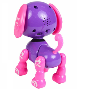 ربات اسباب بازی شارژی سگ سنسوردار بنفش تیره Electronic Robot Dog Smart Pet Dark Purple_اسباب بازی